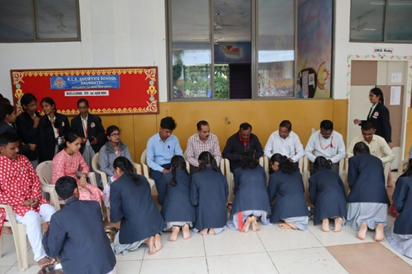 Guru Poornima Celebrations at Our School by Grade 10 Students