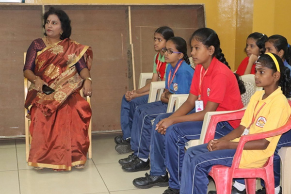 Menstrual Awareness girl students from grades 6th to 10th