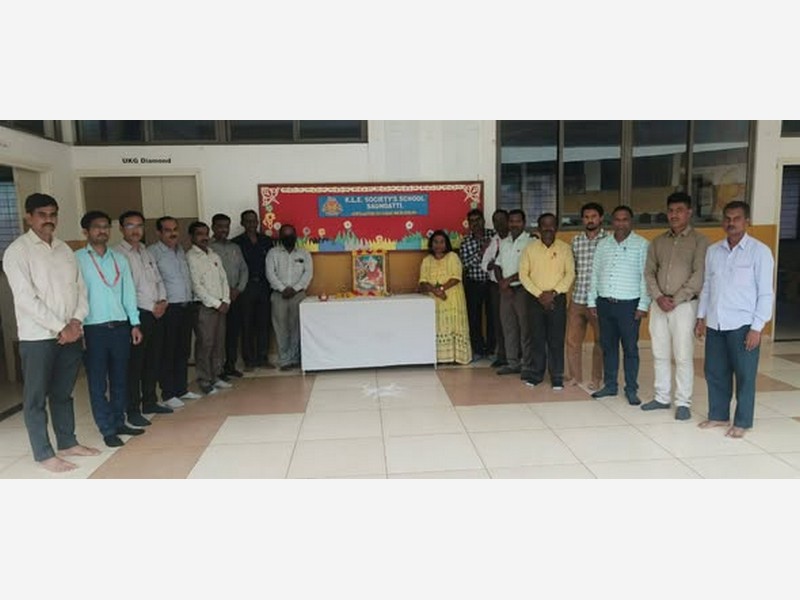 Valmiki Jayanti Celebration at K.L.E. Society’s School, Saundatti